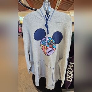 Disney Parks Mickey Mouse 4 Parks Icons Pullover Hoodie Unisex